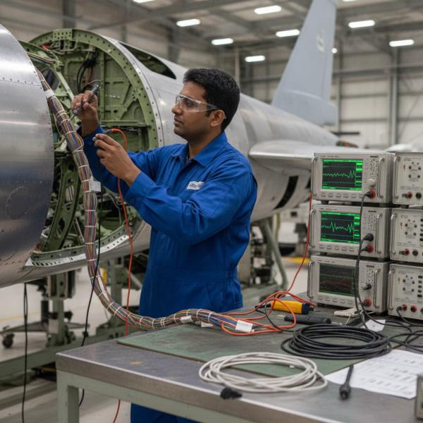 ADA Fast-Tracks Tejas Mk2 Assembly with Automated Cable Harness Inspection Tender