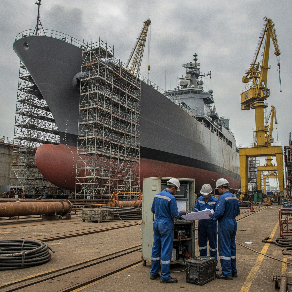 Indian Navy Issues ₹50,000 Crore RFP for Four Indigenous Landing Platform Docks