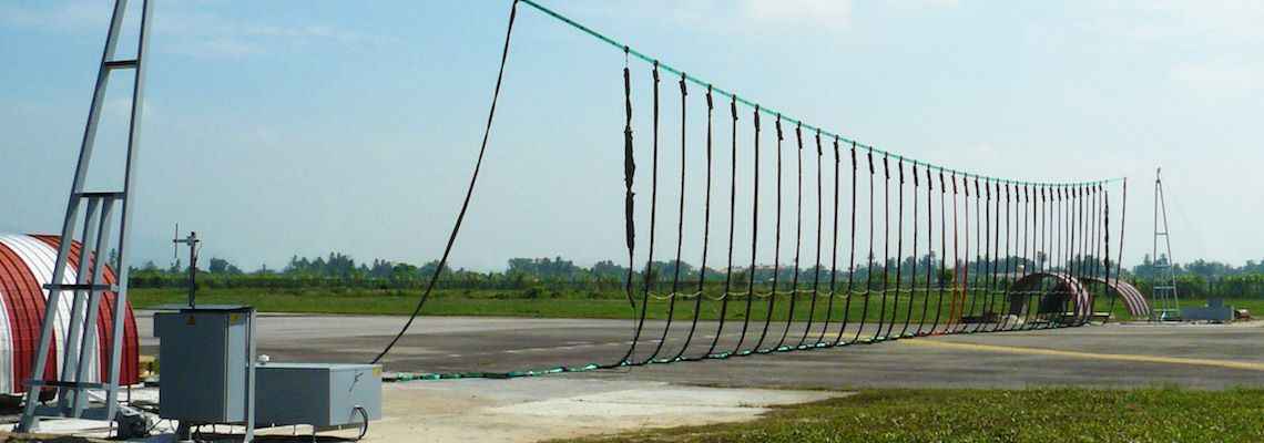 Aircraft arrester barrier system hydraulic unit and control panel - automated runway barrier deployment and reset system by Neometrix