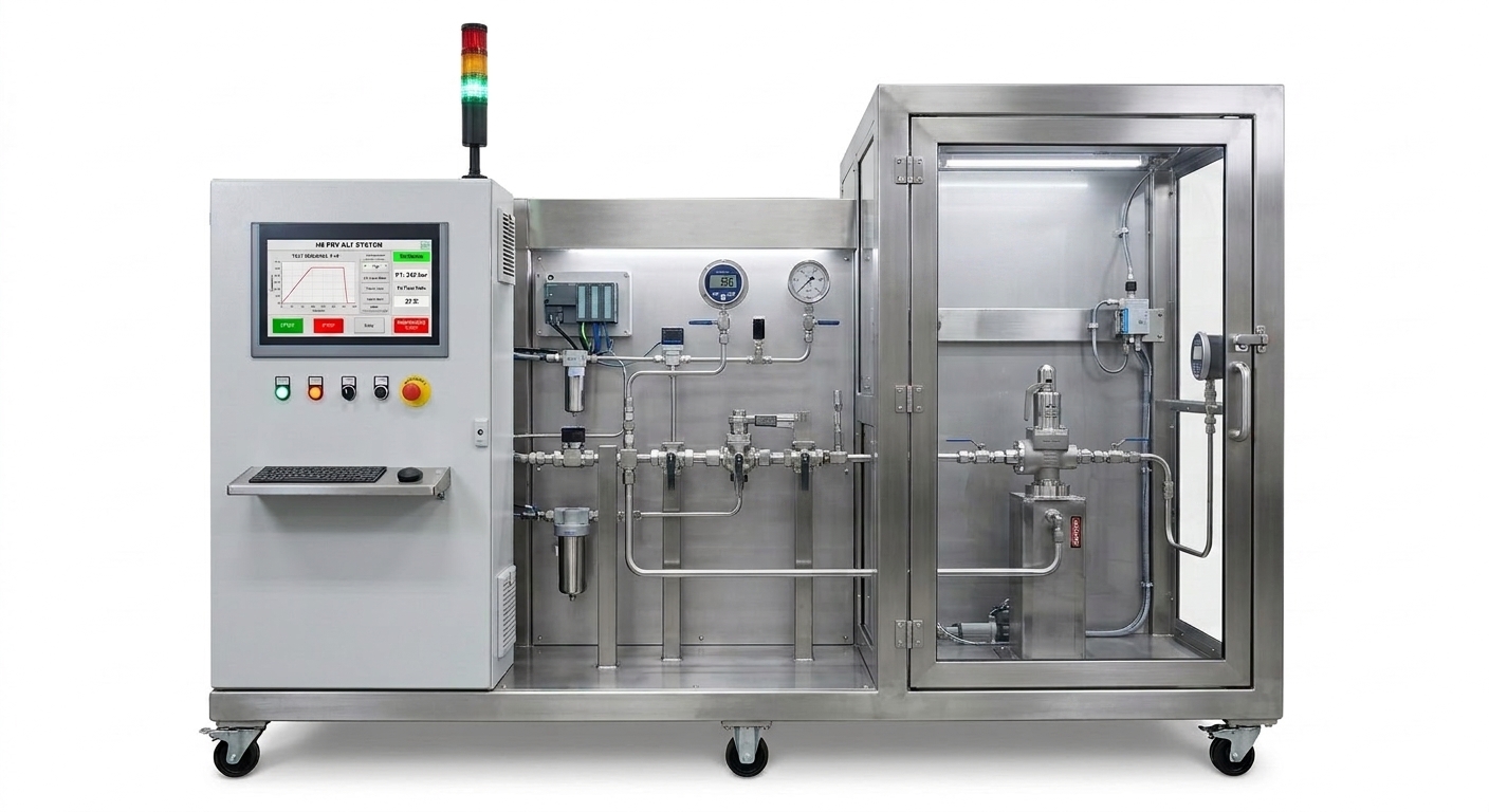 Accelerated Life Test Bench | Hydrogen PRV Endurance Testing | ISO 12619 Part 10