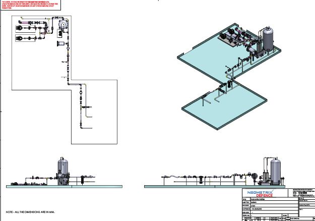 Aerospace Fuel Supply System design drawing 1 thumbnail - GA layout