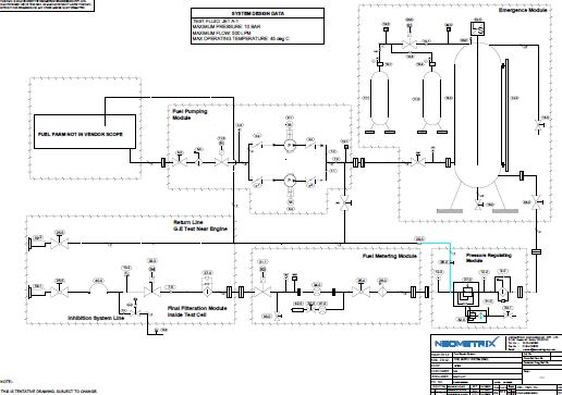 Aerospace Fuel Supply System design drawing 2 thumbnail - piping and valve detail