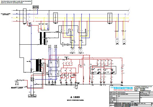 A1889 Multi-Purpose panel wiring schematic thumbnail