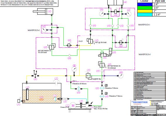 Aircraft Electro-Hydraulic Multi-Channel Power Drive Loading Rig design drawing 2 thumbnail