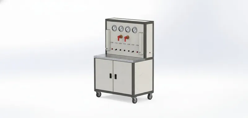 Advanced Life Support Oxygen Test Bench for Pilot Safety Systems