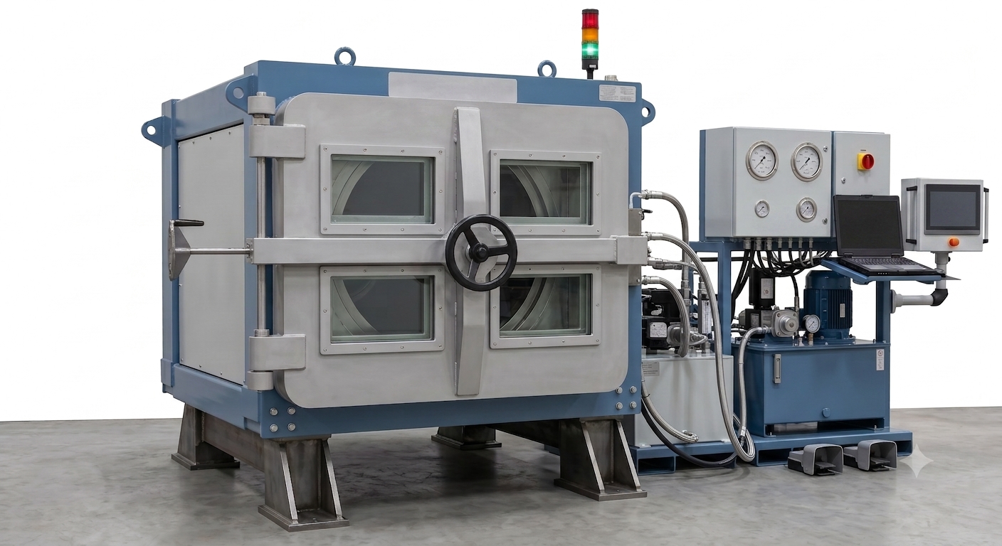 H2 Burst Test Machine &mdash; detail view 2