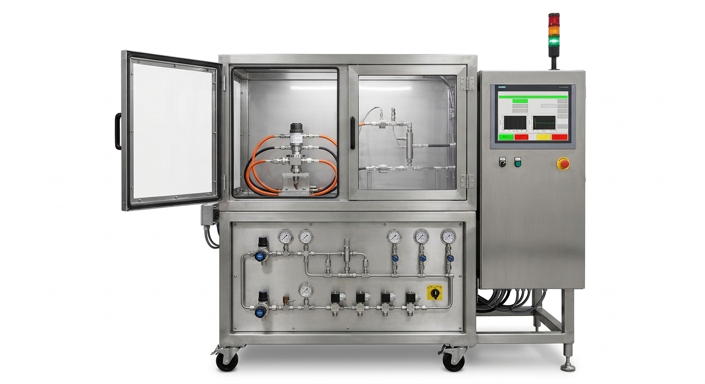 H2 Leak Testing Machine | Hydrogen Component Leakage Qualification | H2-LTM-1050