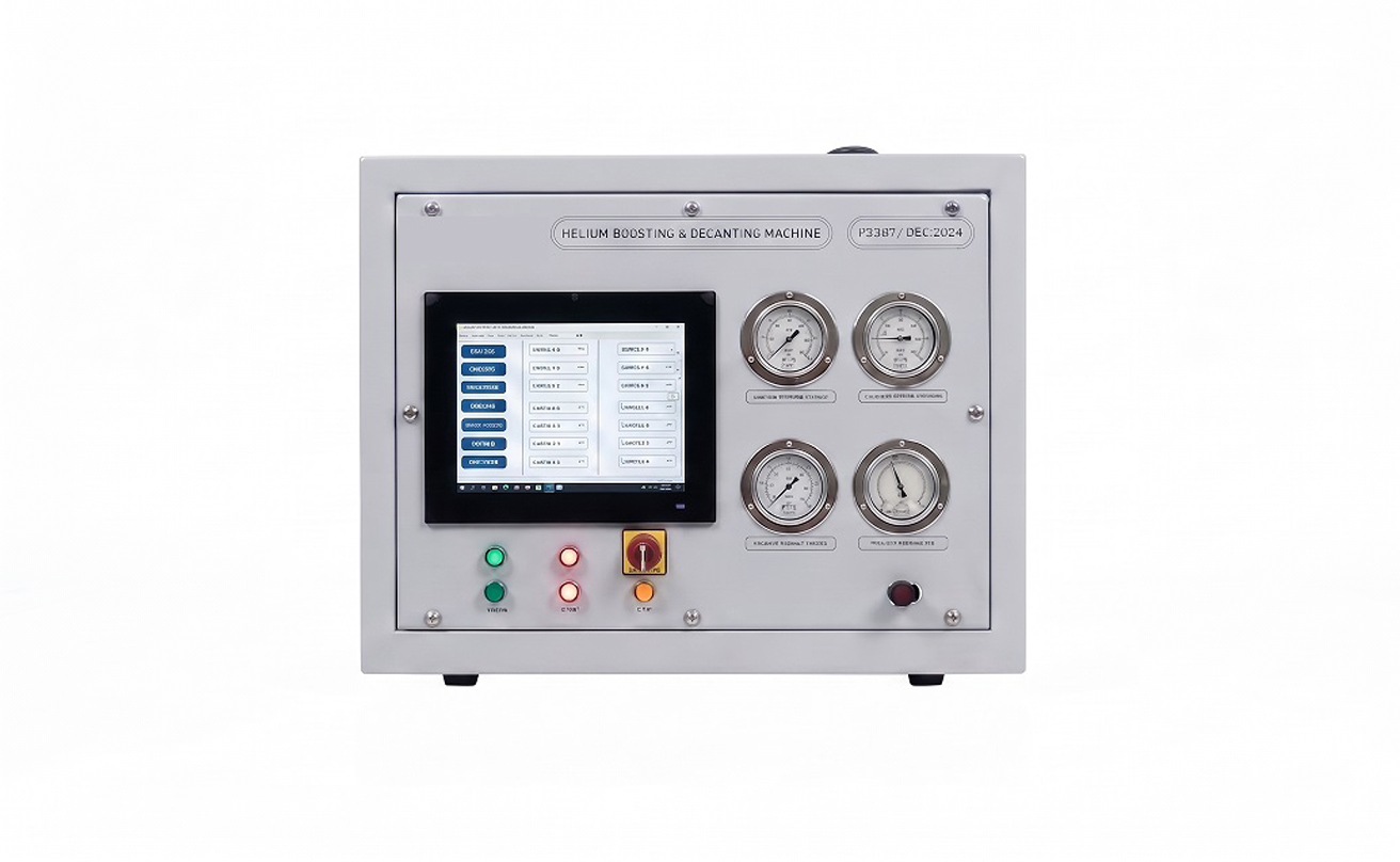 Helium Boosting & Decanting with Hydro Test Machine &mdash; Neometrix, Noida