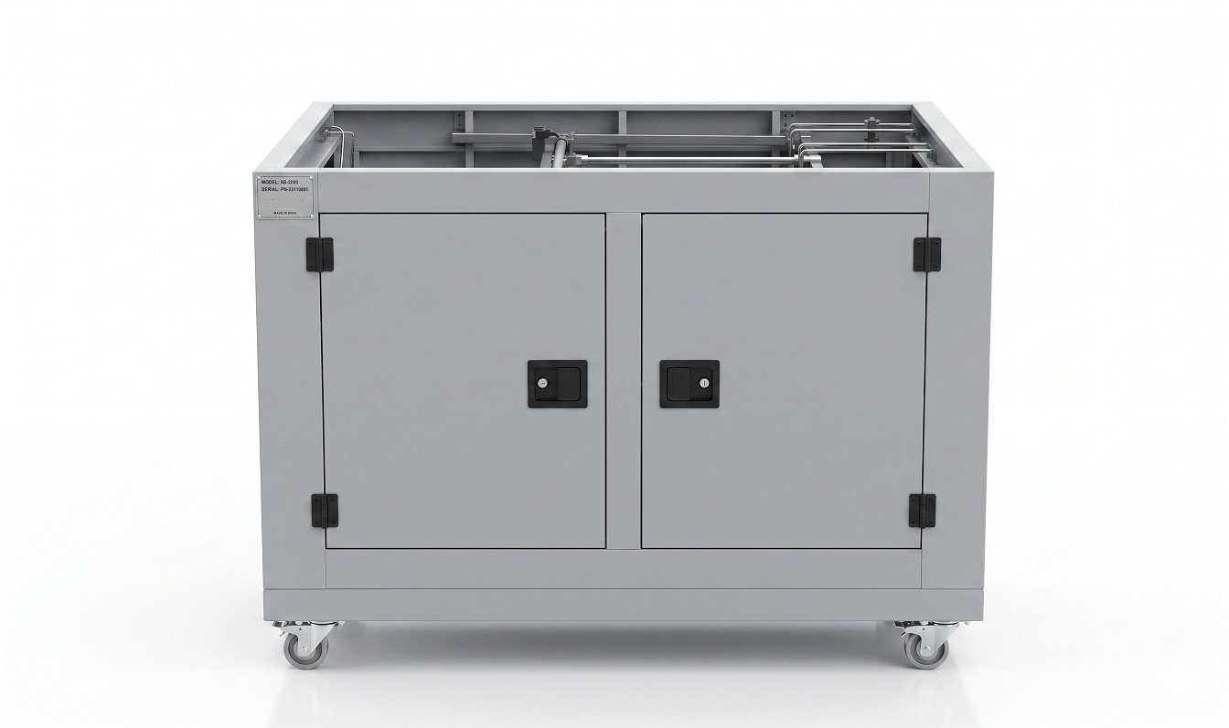 Helium boosting system &mdash; pump and valve assembly detail