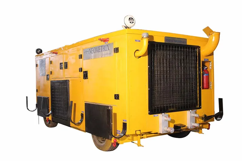 Neometrix HST universal hydraulic servicing trolley platform — the shared chassis, gauge and control panel architecture used across the HST 120U/200U/300U capacity range
