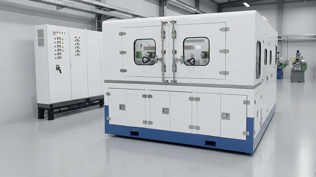 Prüfstand für hydraulische Steuerventile – 3/4-Winkel mit integriertem Schaltschrank