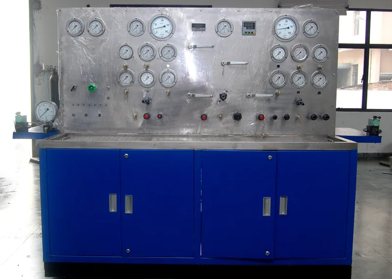 Hydraulic Test Rig HS-748 instrument and gauge panel - electro-hydraulic aircraft component test rig by Neometrix