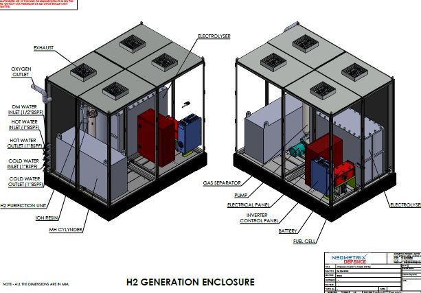 Hydrogen P2P system interior GA drawing thumbnail