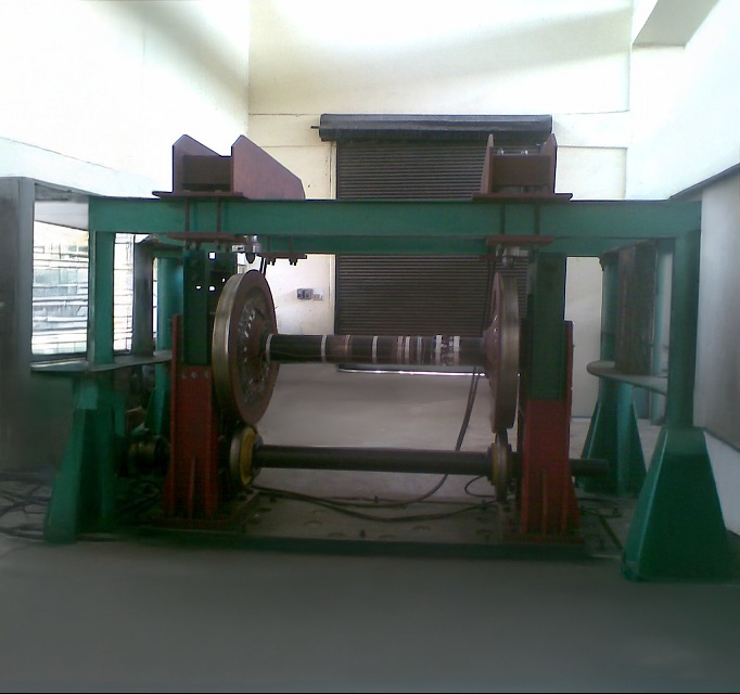 Instrumented measuring wheel system product view - encoder-based track length and geometry measurement wheel for railway inspection by Neometrix