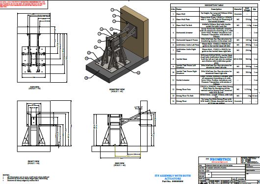 Inertial Loading Test Facility design drawing 1 thumbnail — assembly GA