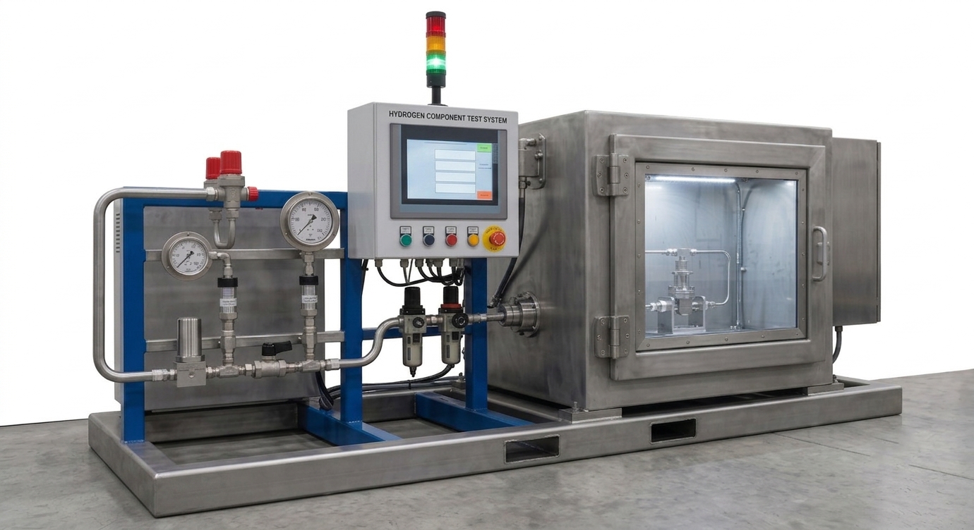 Pneumatic Strength Test Machine &mdash; detail view 2