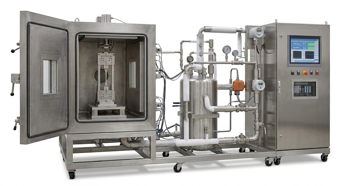 Pre Cooled Hydrogen Exposure Test Machine &mdash; detail view 2