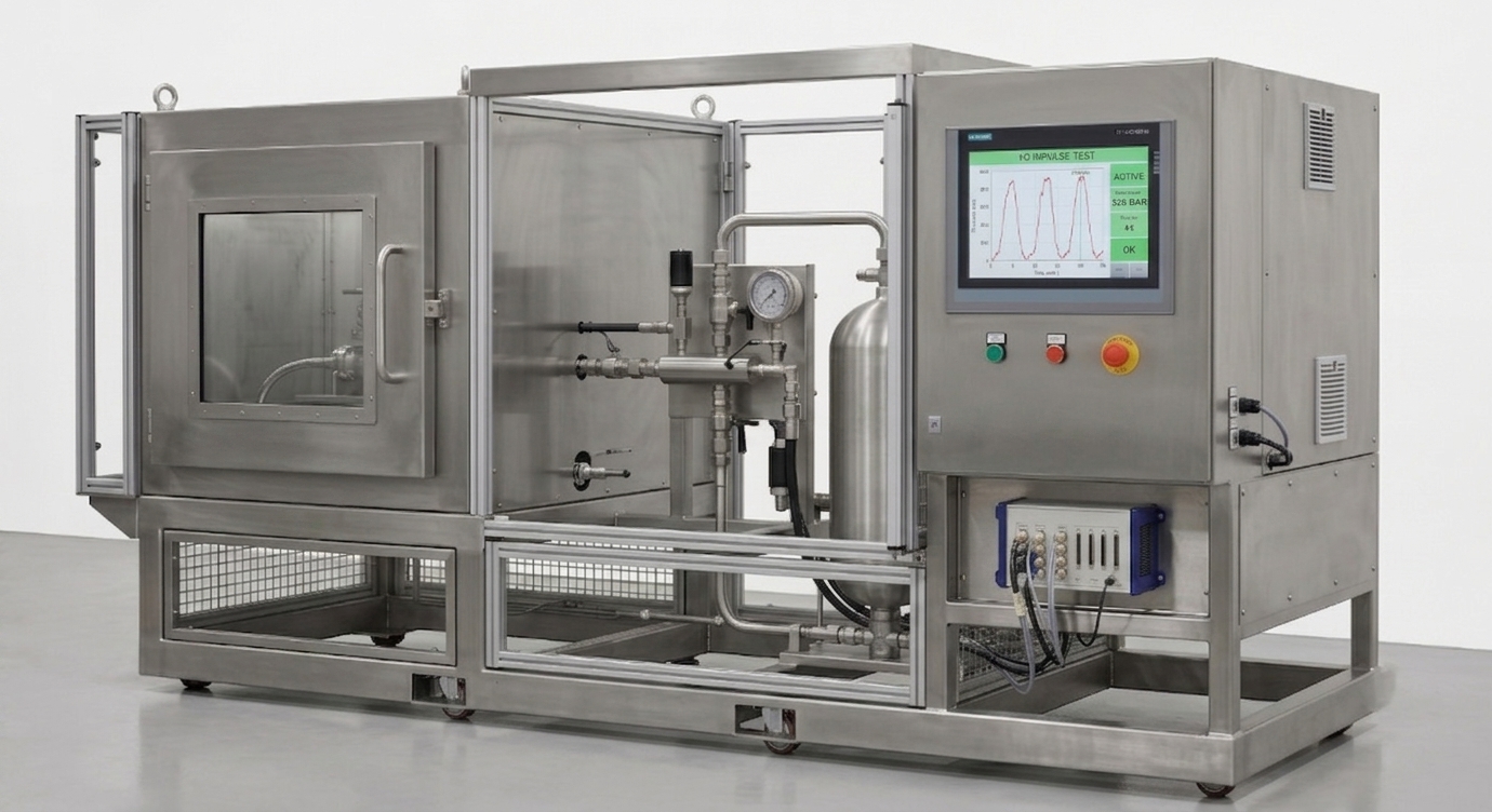 Pressure Impulse Test Bench &mdash; detail view 2