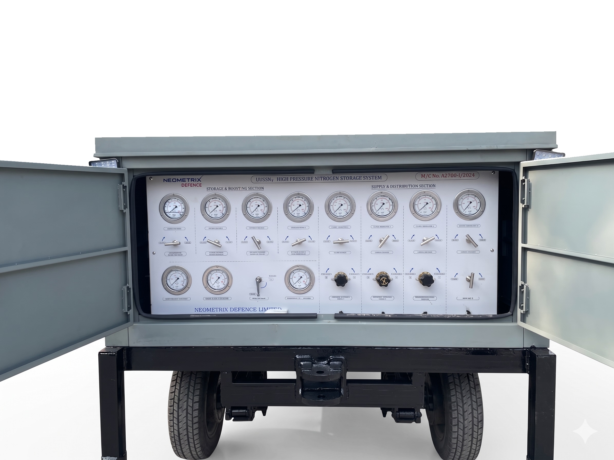 UGSSN2 Nitrogen Generation Charging and Distribution Vehicle &mdash; Neometrix trailer-mounted system