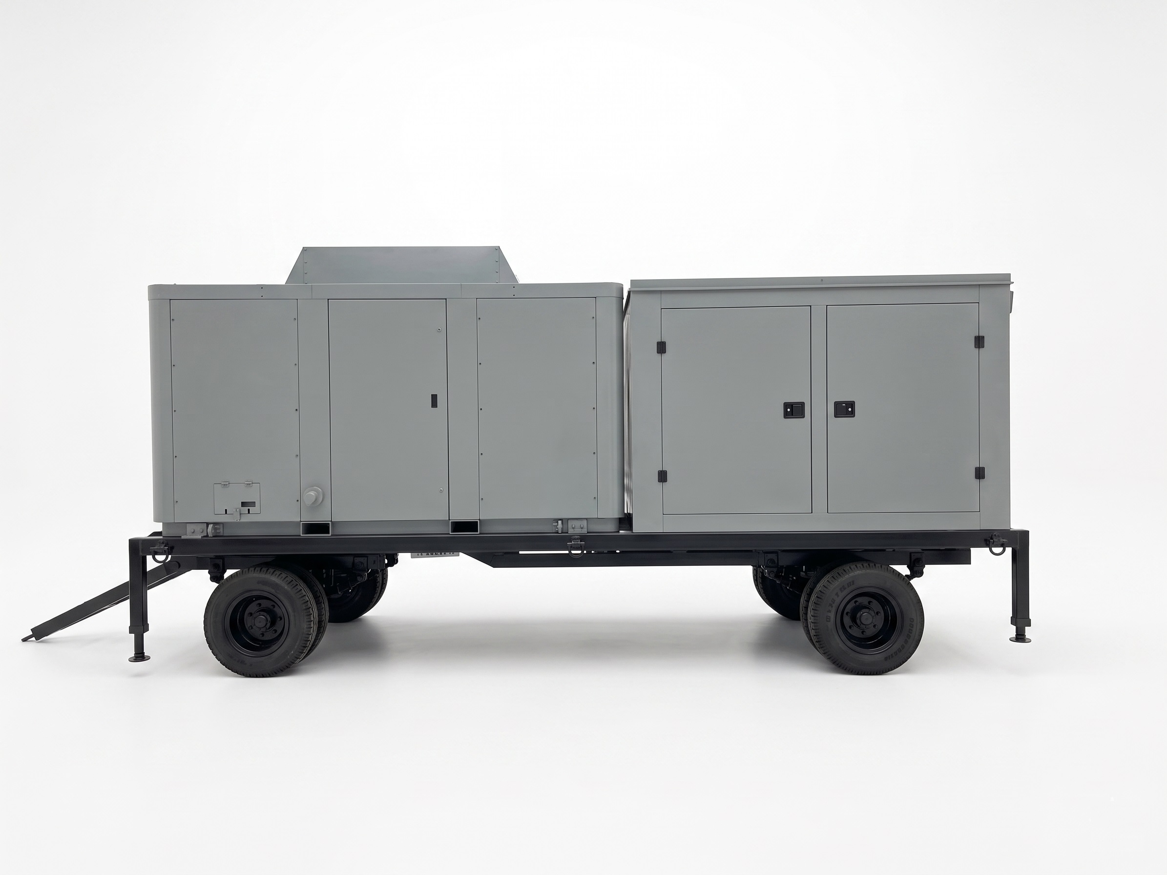 UGSSN2 &mdash; side-profile studio photograph, trailer-mounted system full length
