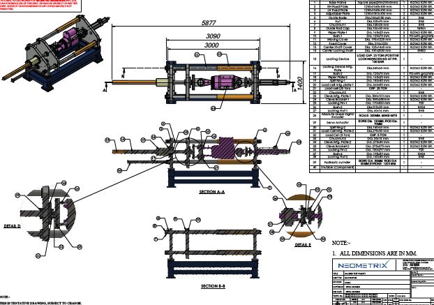 Dynamic Snubber Shock Arrestor Test Facility general arrangement drawing thumbnail