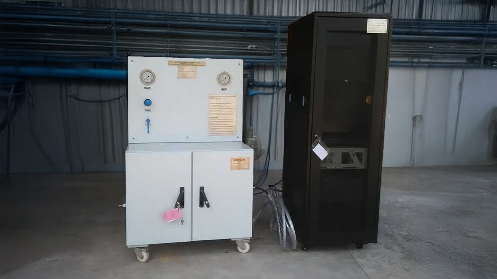 Neometrix Automatic Volumetric Expansion Test System — hydrostatic gas cylinder testing