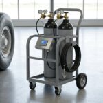Neometrix Aircraft Tyre Nitrogen Charging Rig for military and commercial aviation tyre pressure maintenance