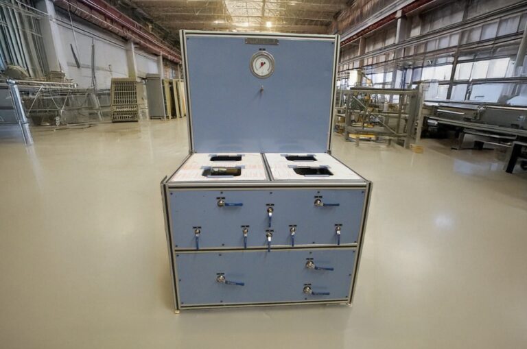Neometrix CCB Burn Test Rig for insensitive munitions cook-off and confined burning evaluation