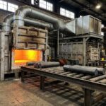 Neometrix fired billet reheating and heat treatment furnace with rotary hearth charge zone