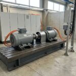 E-motor and powertrain test bench with torque flange and battery emulator