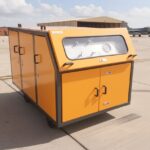 Neometrix HST 300U Hydraulic Refilling Trolley on airfield apron