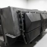 Modular bolt-on ballistic armour panels showing strike face, composite backing and spall liner