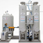 Installed PSA oxygen plant and changeover equipment at a district community health centre